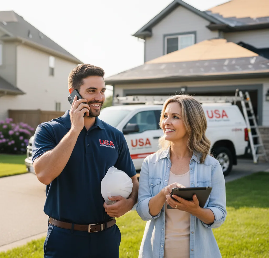 USA Roof Repair Experts customer support in Archbold